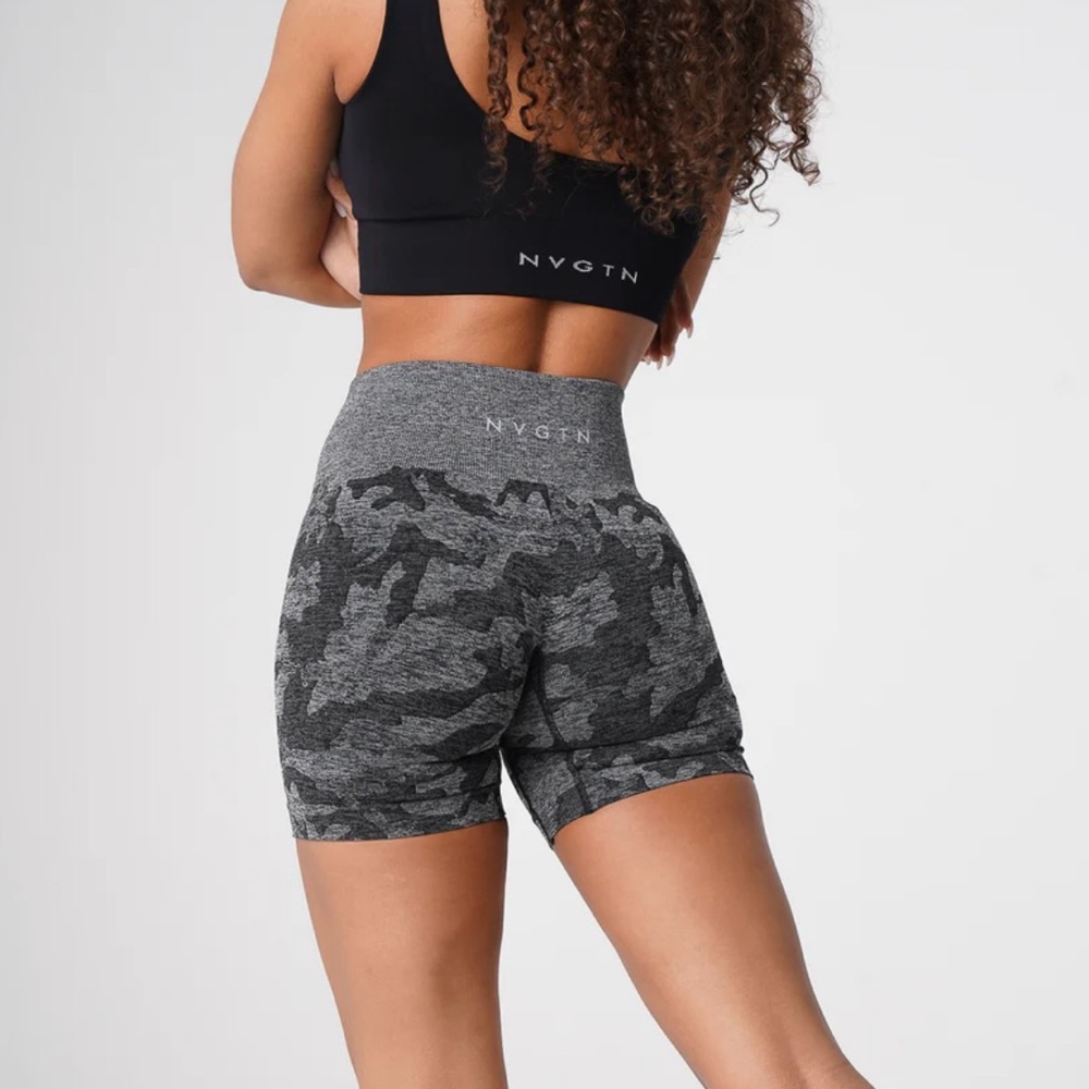 NVGTN camo black shorts